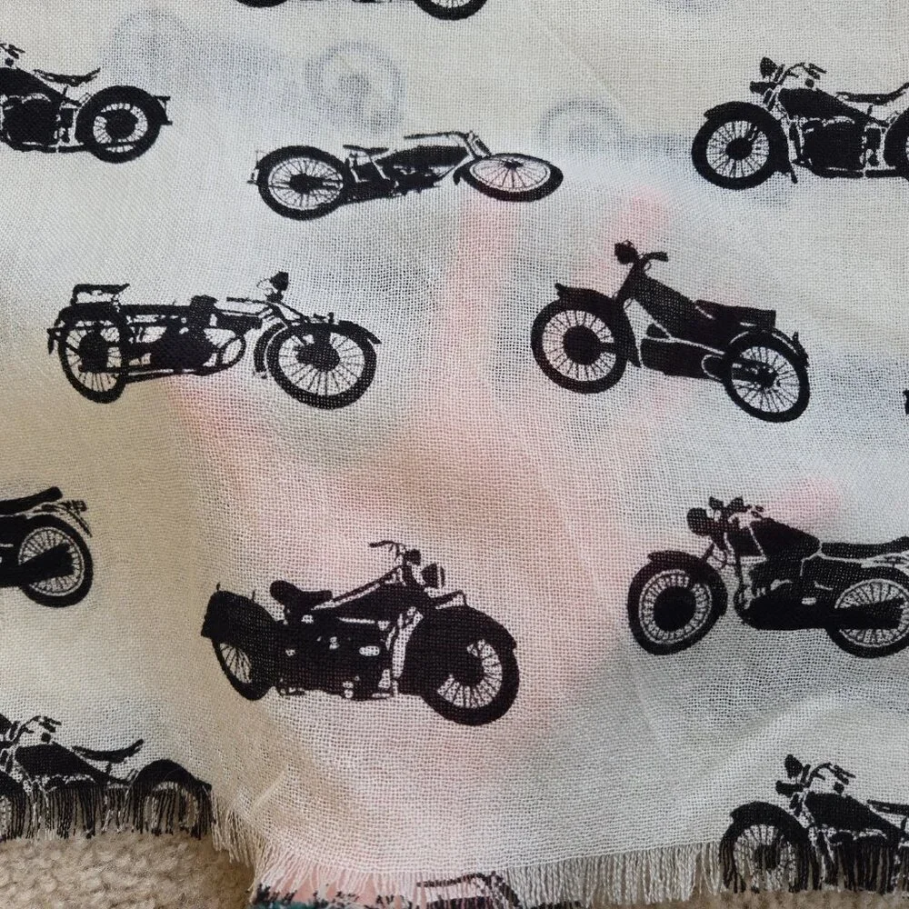 NWOT Barbour Lightweight Lambswool Woven Scarf Motorcycles